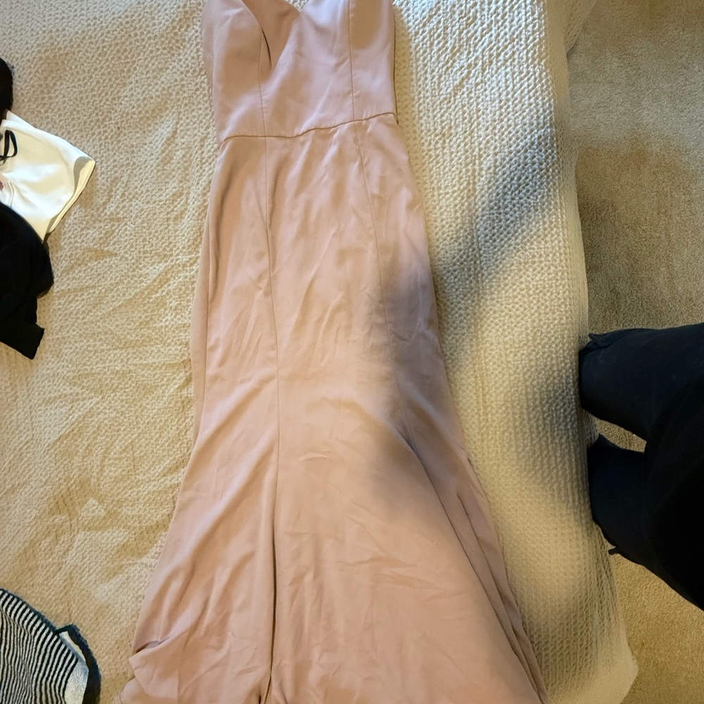 Hayley Paige Occasions Mauve Strapless Dress